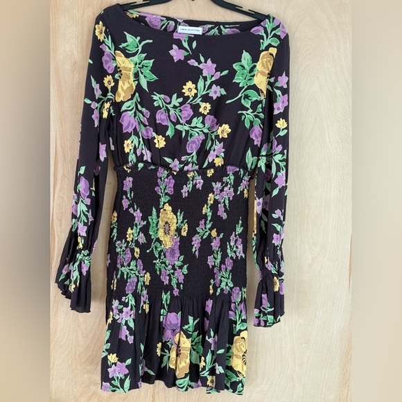 Urban Outfitters Leandra Smocked Long sleeve Dress. - Picture 6 of 12